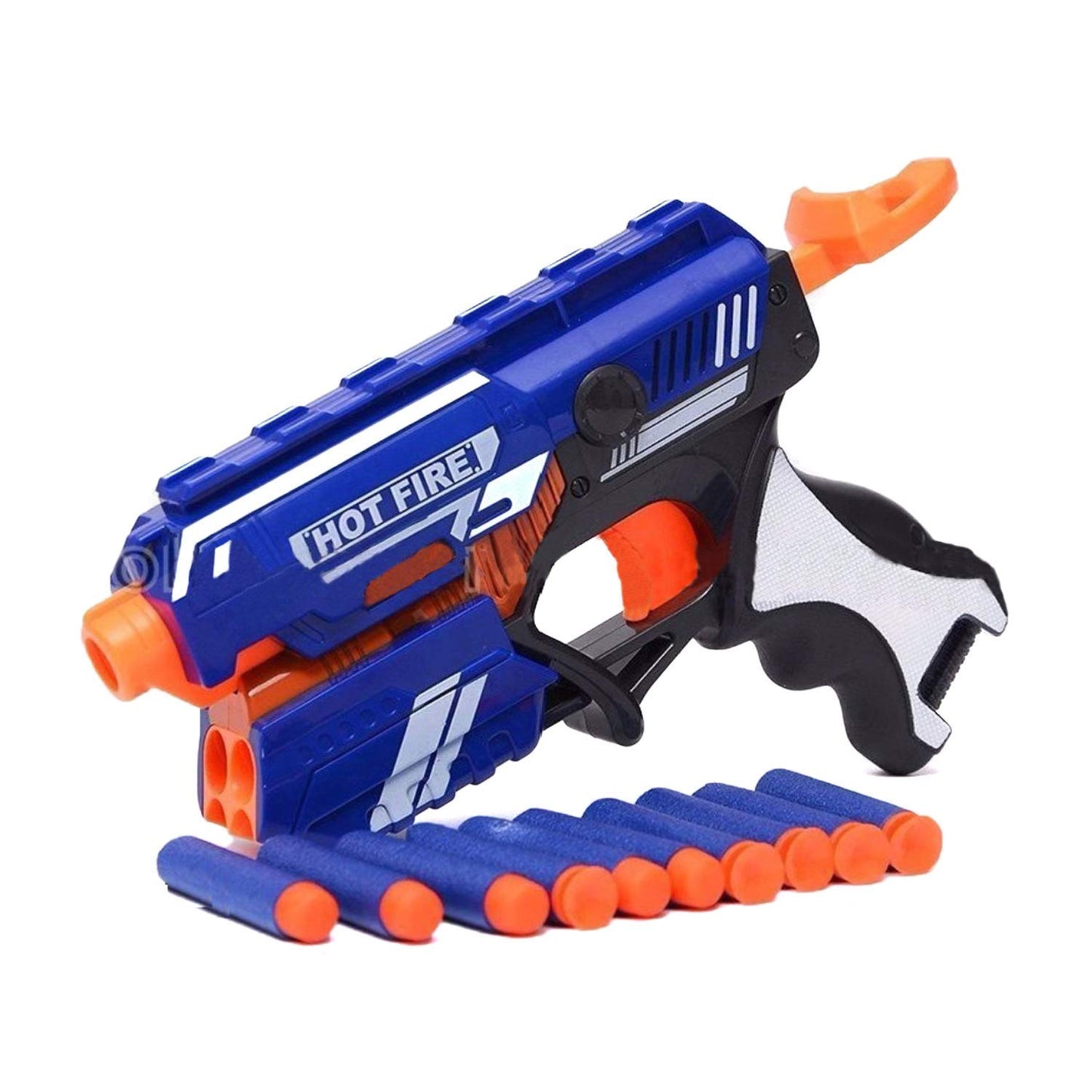 Blaze Storm Hot Fire Soft Bullet Toy Gun With 10 Safe Soft Foam Bullets