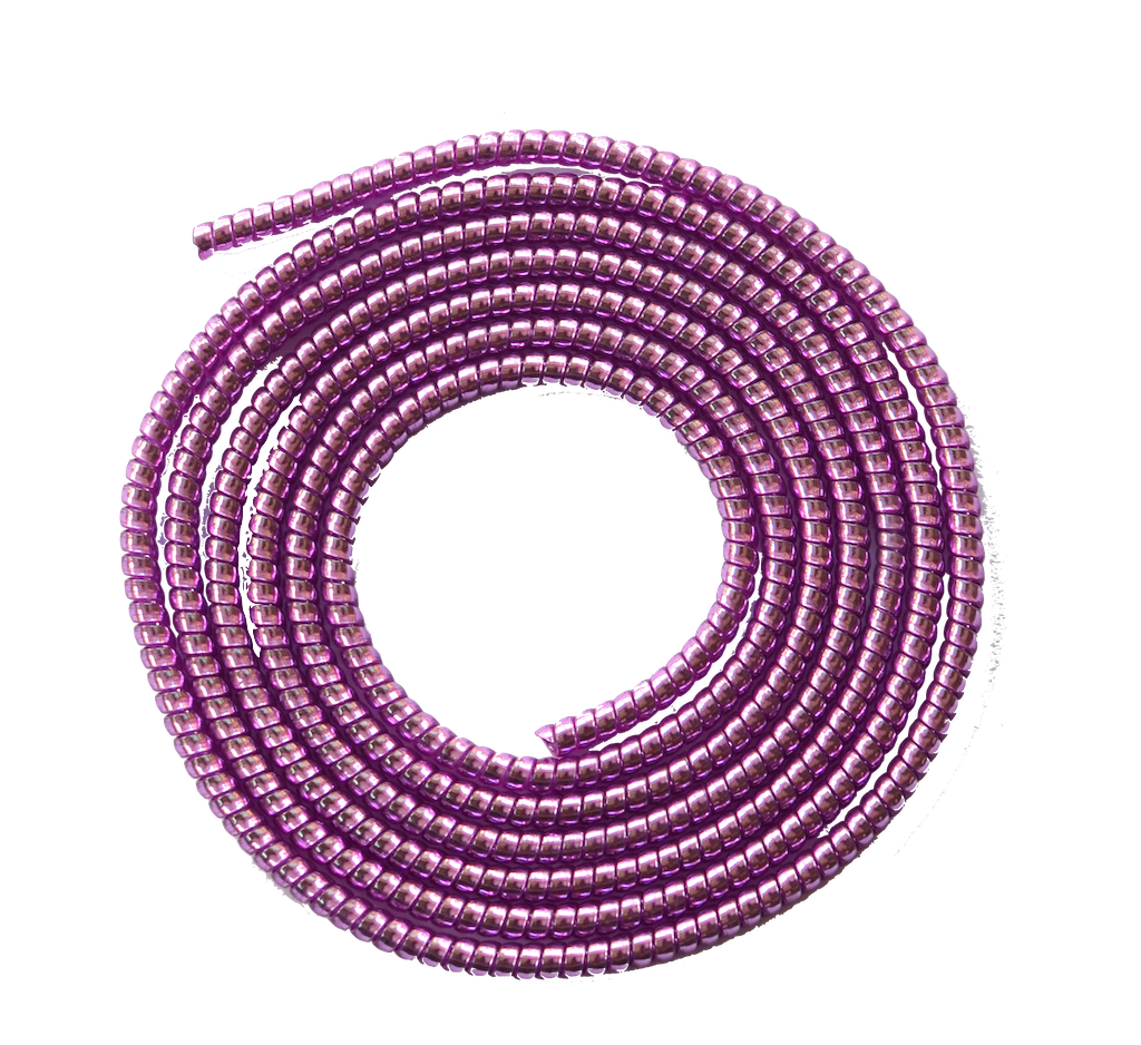Spiral Metallic Color (1 Pcs) 1.6 Meters Each-Full Size Cable Cord Charger Protector Winder for iPhone & Android USB Charging Cables, Earphones, Lightning Cable