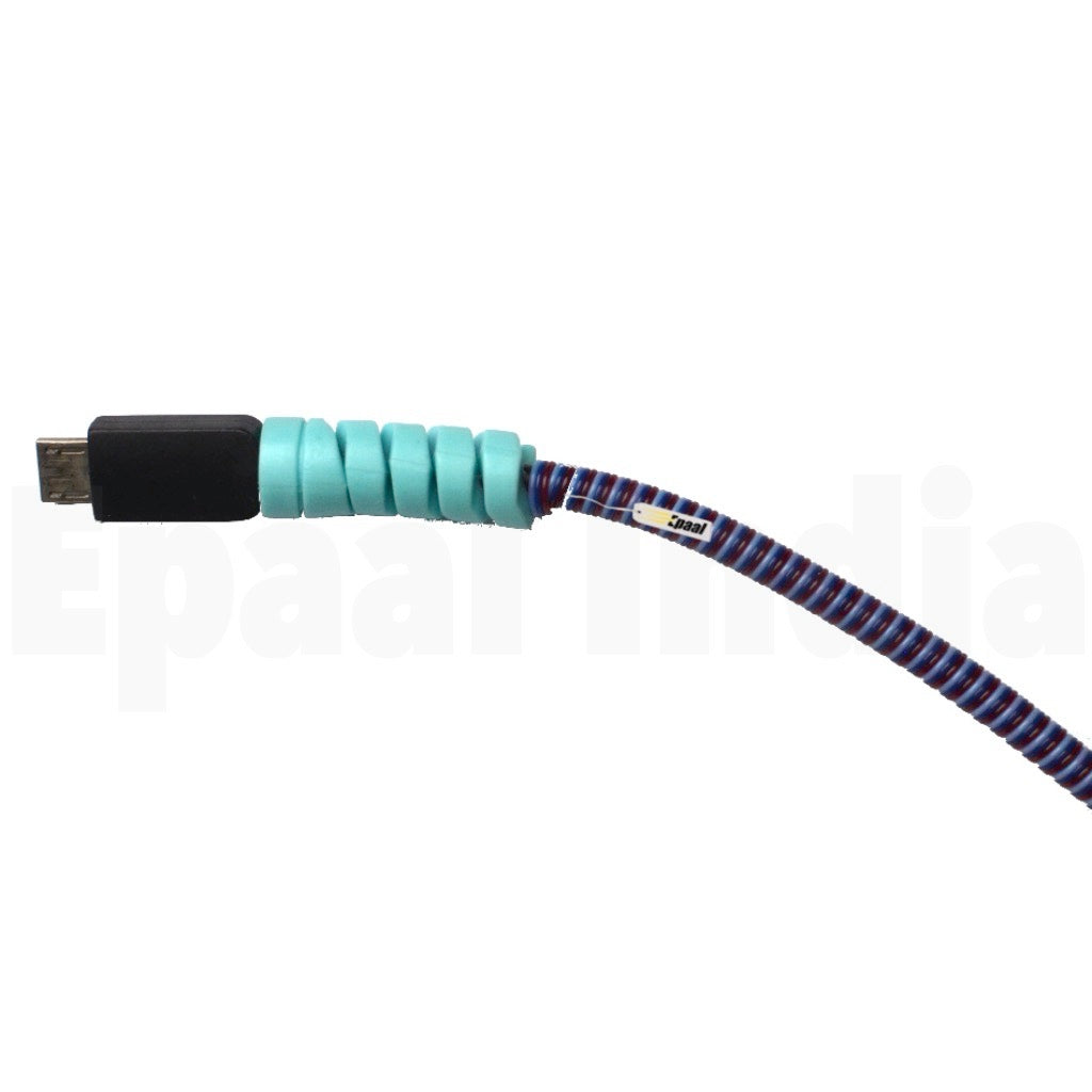 Epaal Combo Port Protector Sleeve (4pcs) with Spiral 1.6 Meter (1pc) Winder Full Cable Protector (Purple)