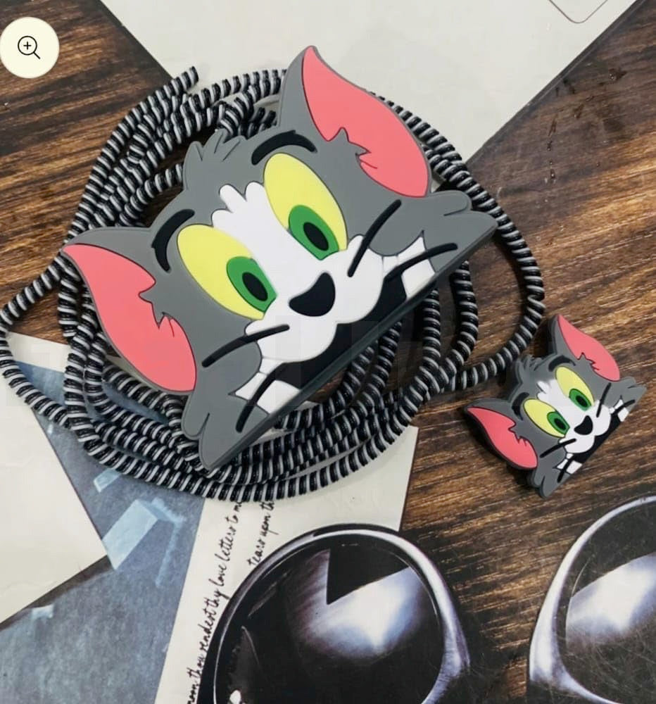 Epaal 4 pcs Cartoon 3D Design Protective Case for 18W 20W iPhone 15 14 13 12 11 Pro Max Fast Charging Cable Adapter Charger with Lightning Data Cable Case for iPhone Charger