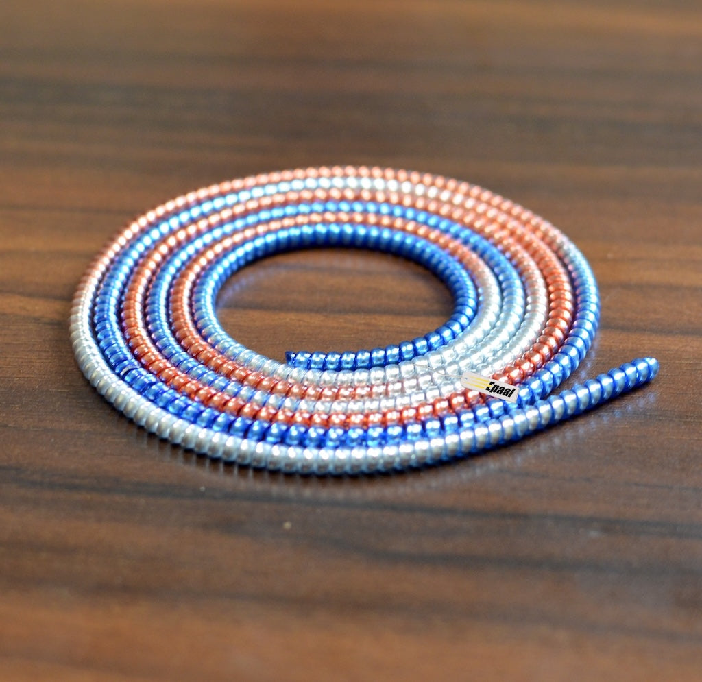 Spiral Metallic Color (1 Pcs) 1.6 Meters Each-Full Size Cable Cord Charger Protector Winder for iPhone & Android USB Charging Cables, Earphones, Lightning Cable