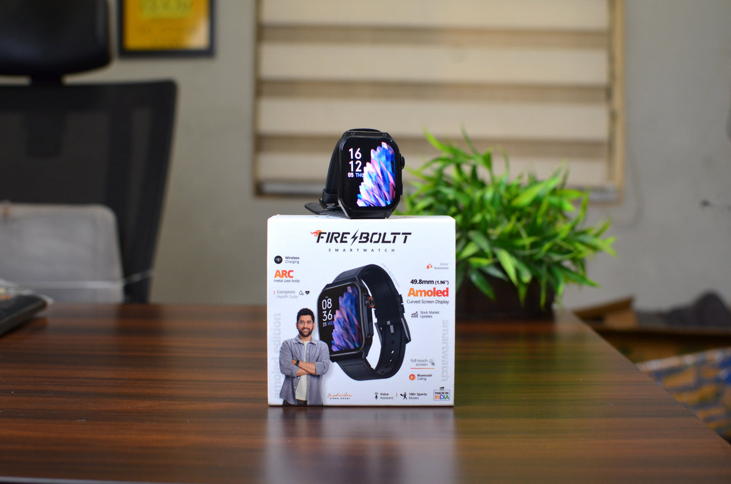 FireBoltt ARC 49.8mm (1.96 inch) AMOLED Curved Display Smart Watch