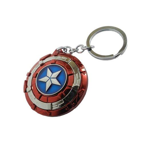 Epaal Avengers Superhero Captain America Rotating Shield Key Chain, Avengers Metal Key Chain & Key Ring