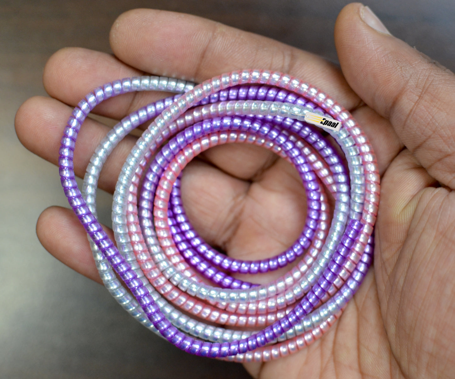 Spiral Metallic Color (1 Pcs) 1.6 Meters Each-Full Size Cable Cord Charger Protector Winder for iPhone & Android USB Charging Cables, Earphones, Lightning Cable