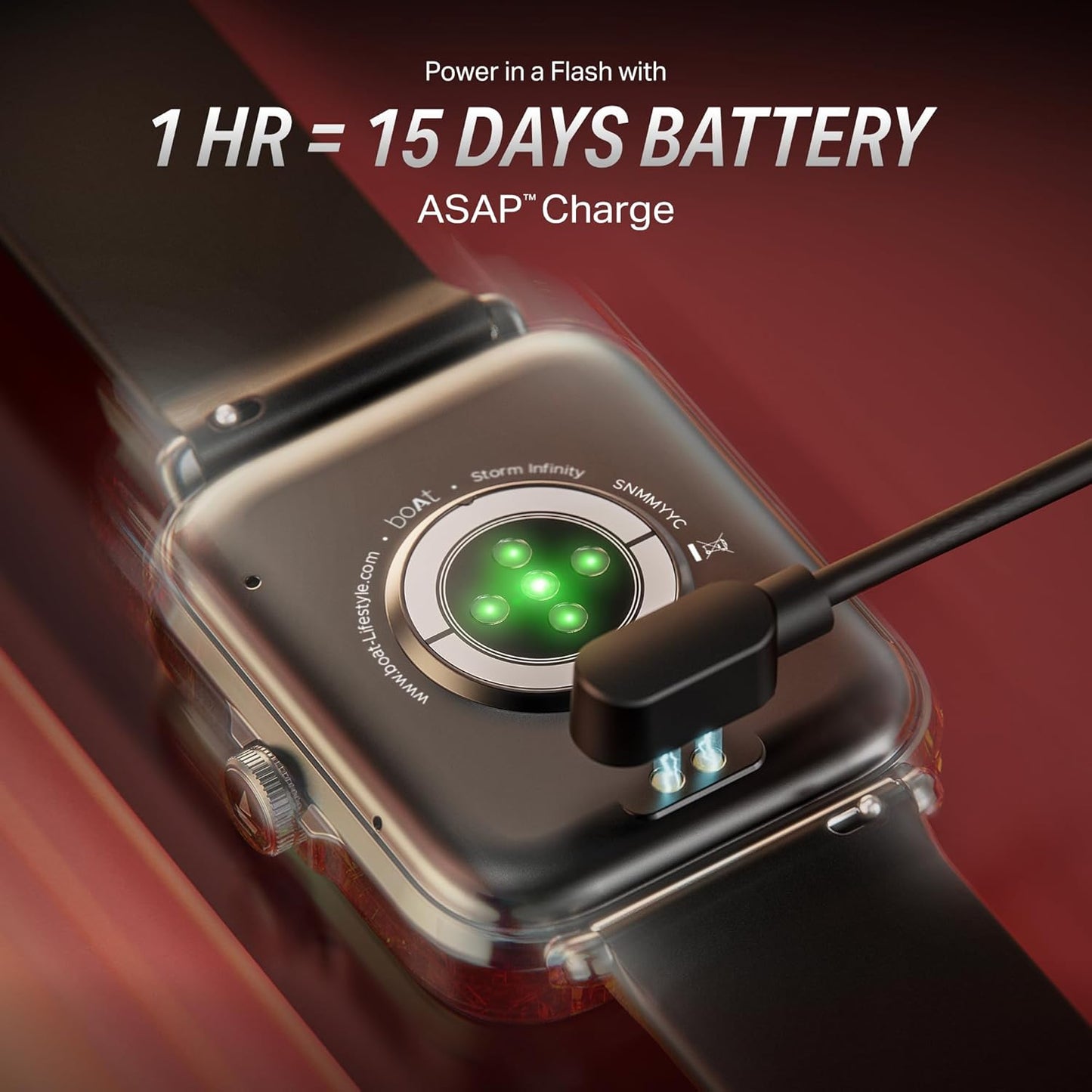 boAt Storm Infinity Smartwatch with 1.83" HD Display