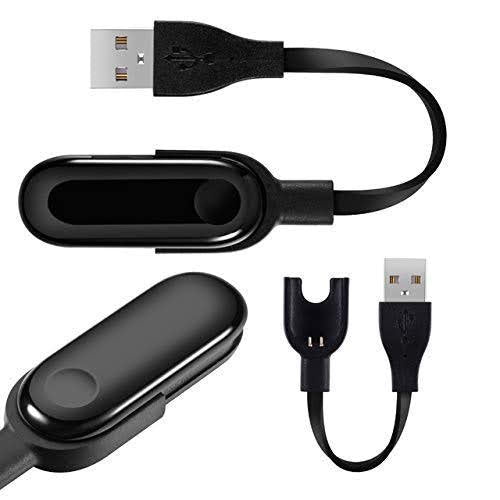 Mi Band 3 Charging 20cms Cable Charger (Black)