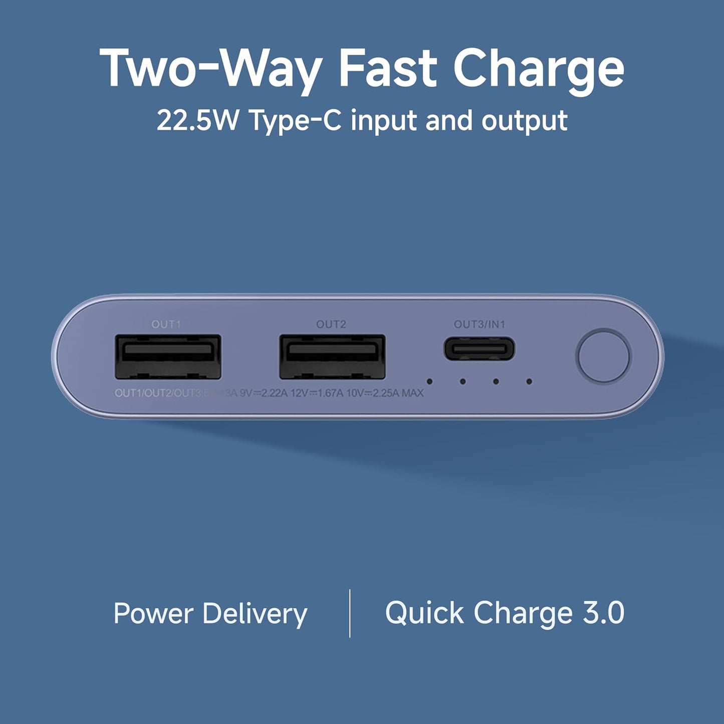 Xiaomi Power Bank 4i 10000mAh 22.5W Fast Charging PD | Power Delivery | QC 3.0|Type C Input & Output