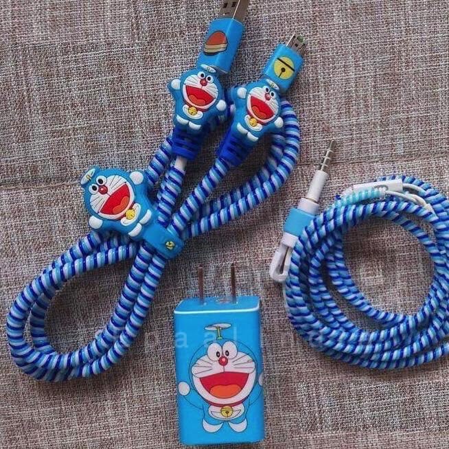 Epaal 8-in-1 Set of Spiral USB and Earphone Cable Protectors Winder, Sticker, Clips, Organizer Clip