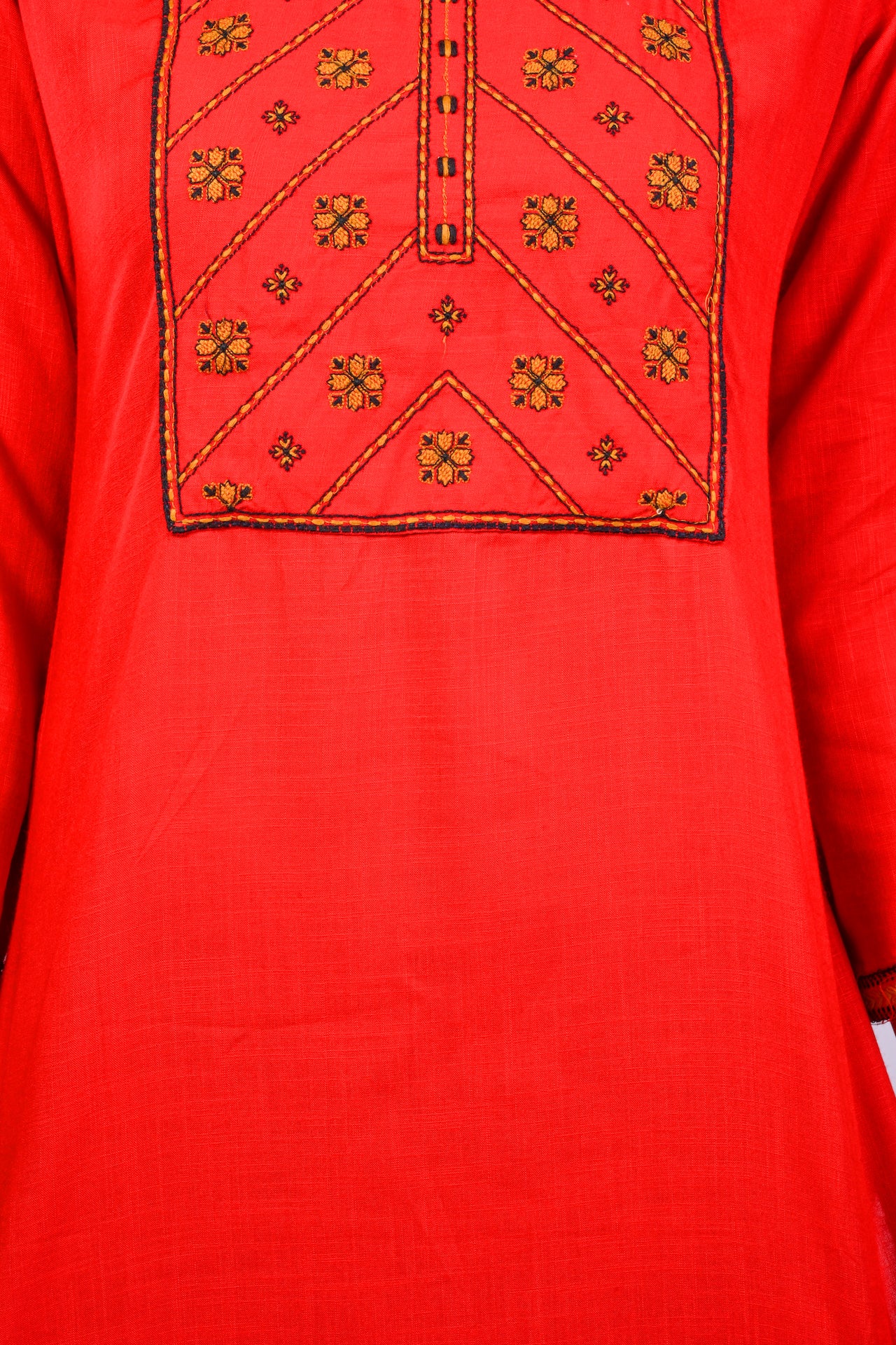 J'TTON Rayon Embroidered Straight Kurti (Pari)