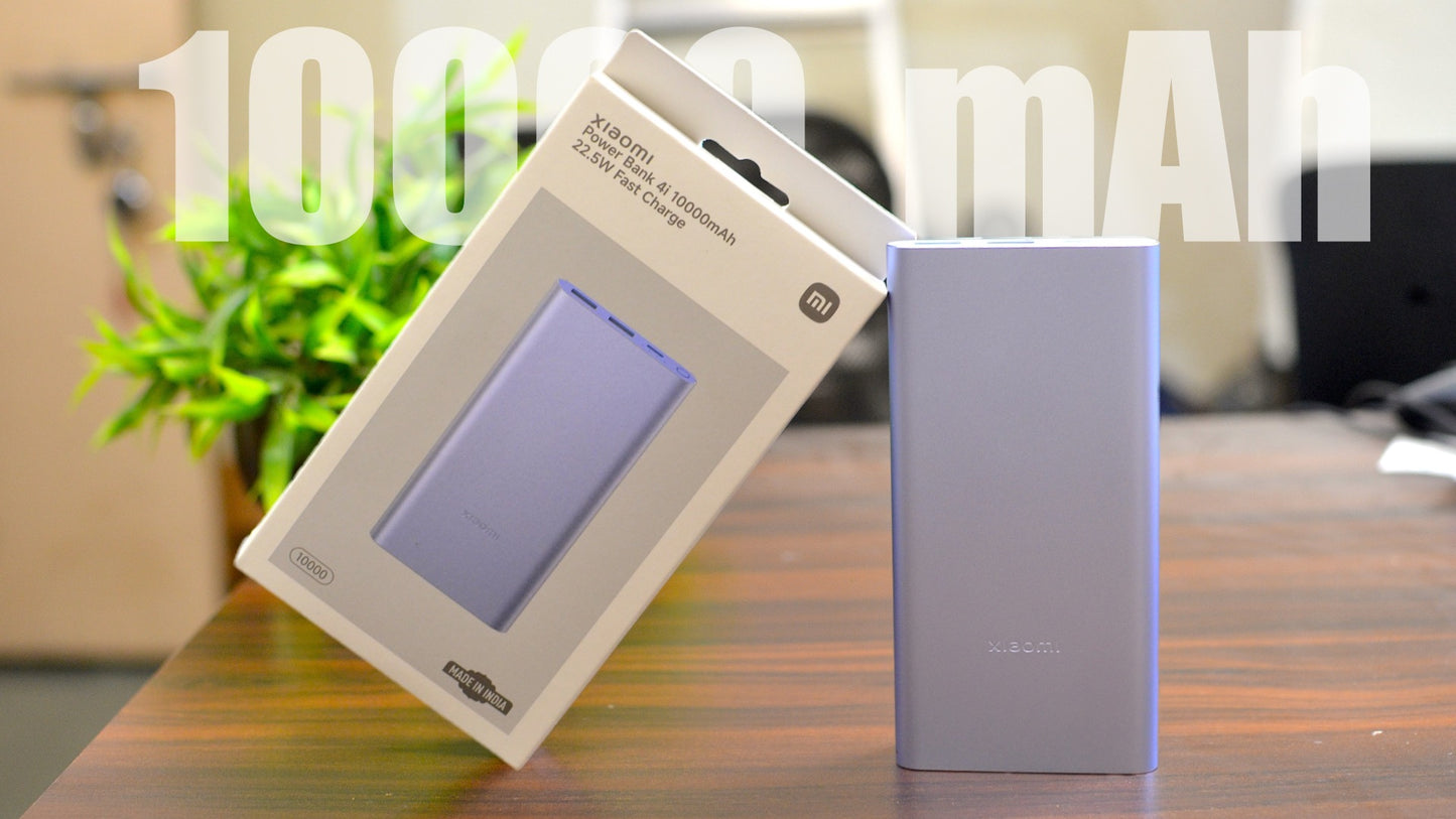 Xiaomi Power Bank 4i 10000mAh 22.5W Fast Charging PD | Power Delivery | QC 3.0|Type C Input & Output