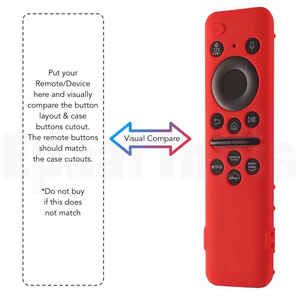 Epaal Protective Case for Samsung Smart TV 2024/2023 Remote, (Check Remote Compatibility Visually)