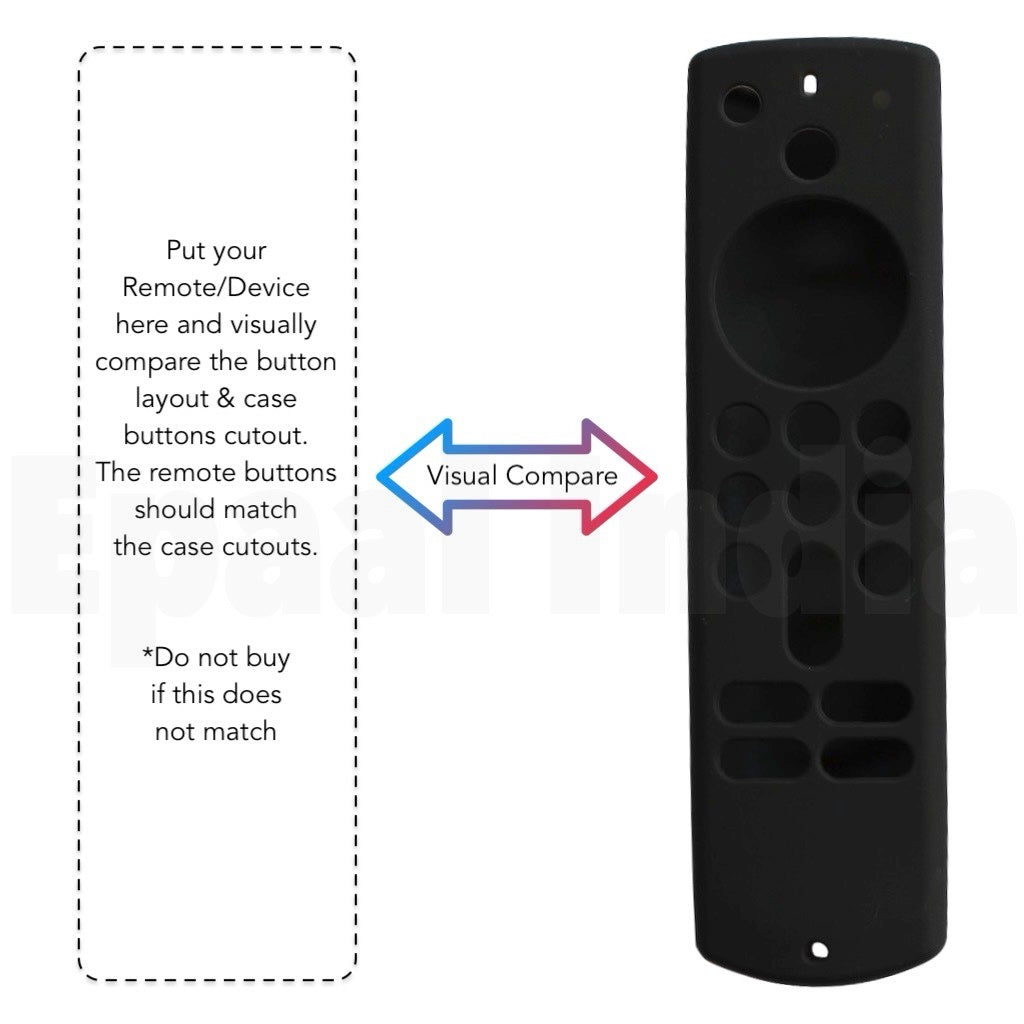 Epaal Protective Case for Fire TV Stick 3rd Gen 2021, (Check Remote Compatibility Visually)
