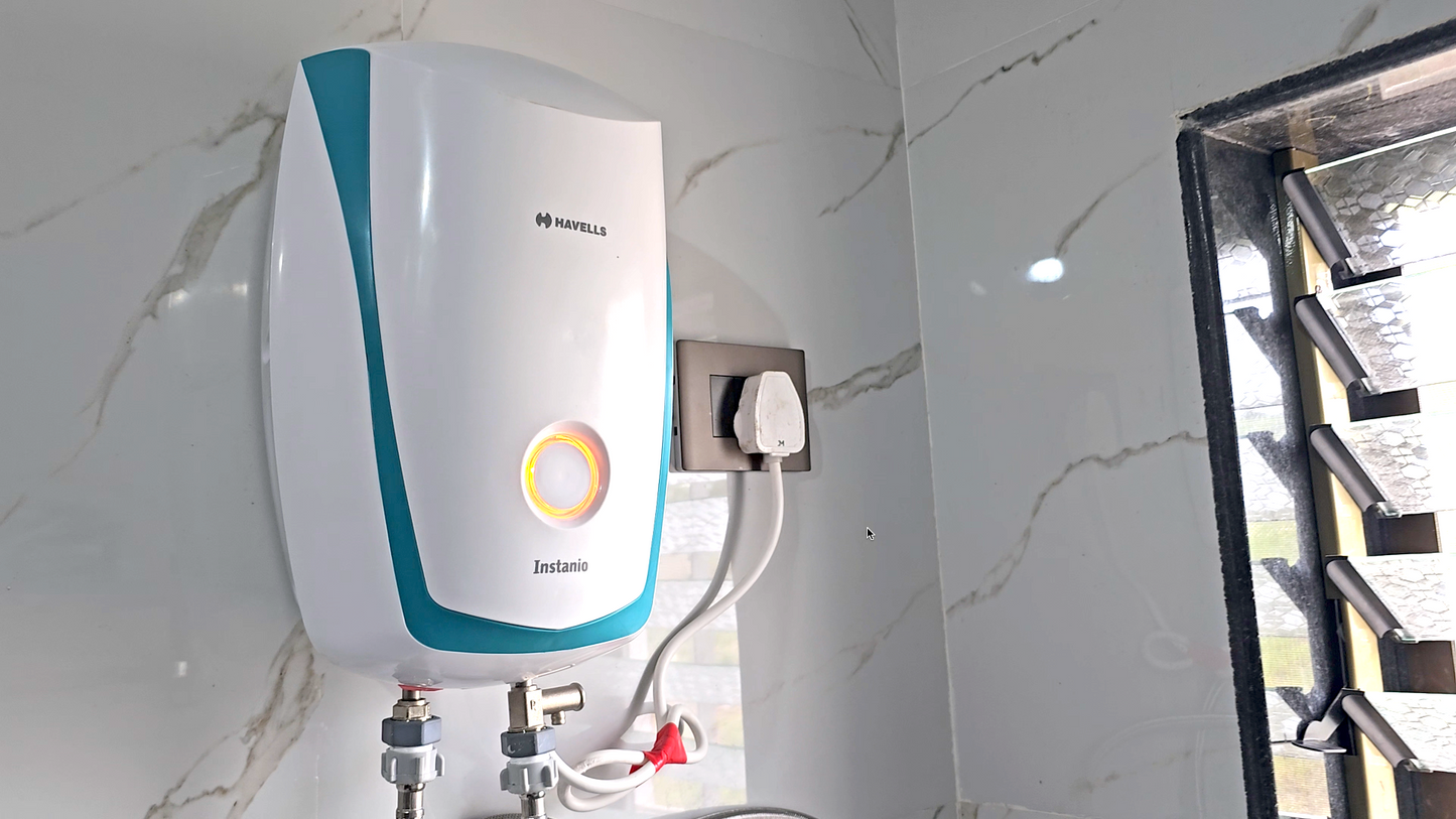 Havells Instanio 3-Litre Instant Geyser (White/Blue), Wall Mount