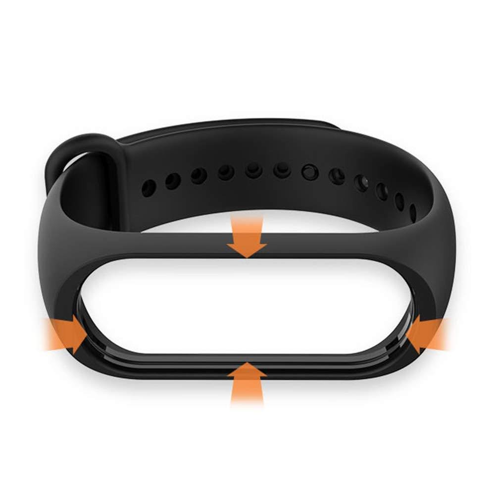 Epaal Mi Band 4 & Mi Band 3 Plain Color Silicone Replacement Strap