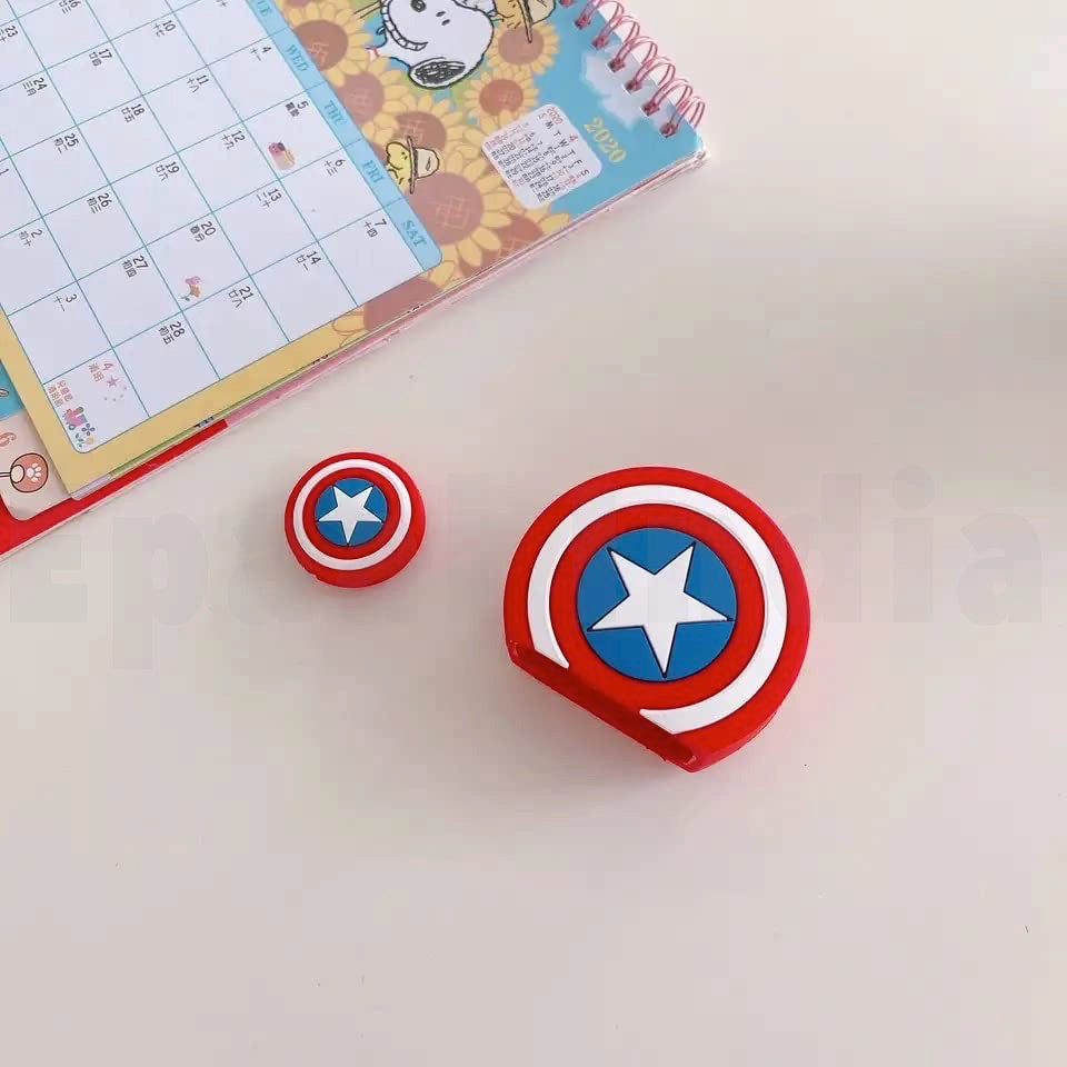Epaal 4 pcs Cartoon 3D Design Protective Case for 18W 20W iPhone 15 14 13 12 11 Pro Max Fast Charging Cable Adapter Charger with Lightning Data Cable Case for iPhone Charger
