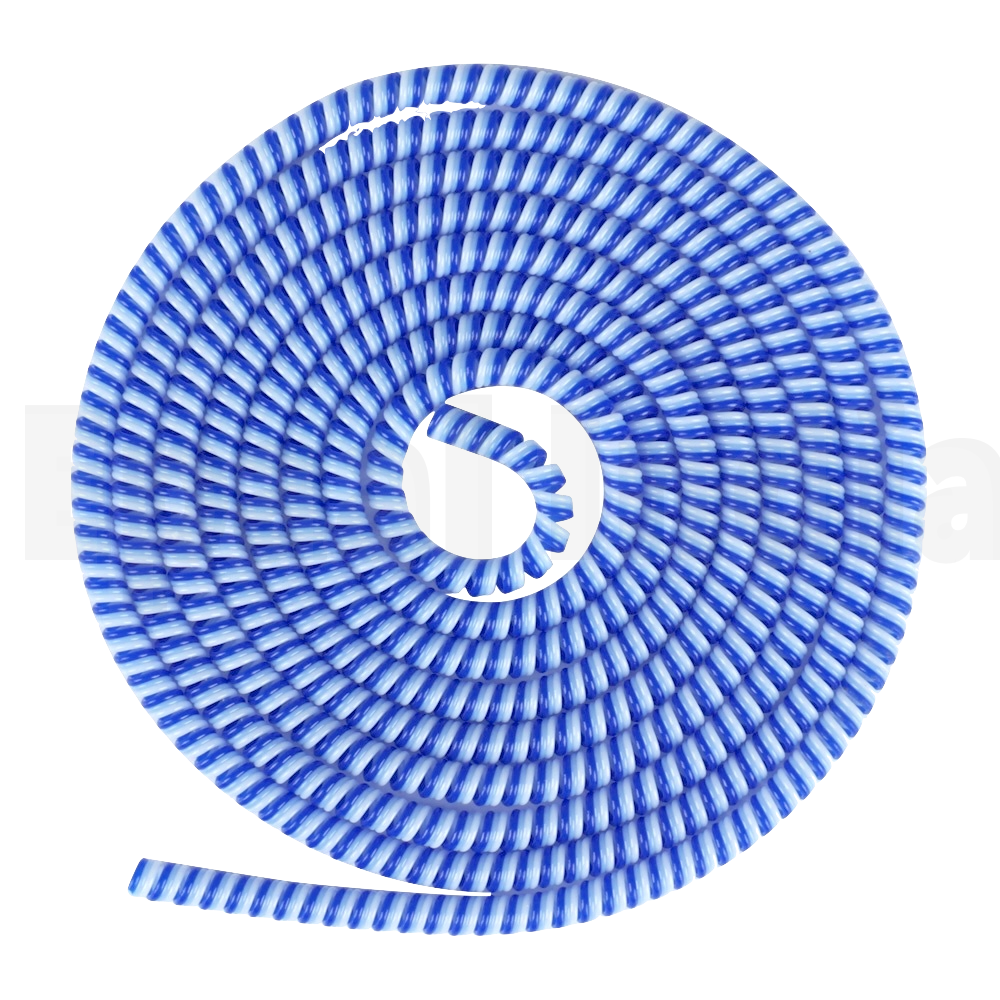 Epaal Combo Port Protector Sleeve (4pcs) with Spiral 1.6 Meter (1pc) Winder Full Cable Protector (Blue)