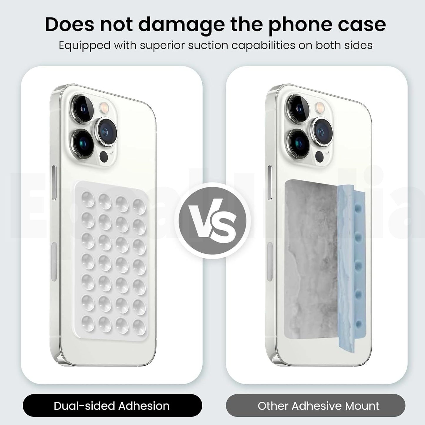 Epaal Silicone (56 cups) Suction Phone Case Hands-Free Mobile Holder Grip (2pcs) Mobile Holder