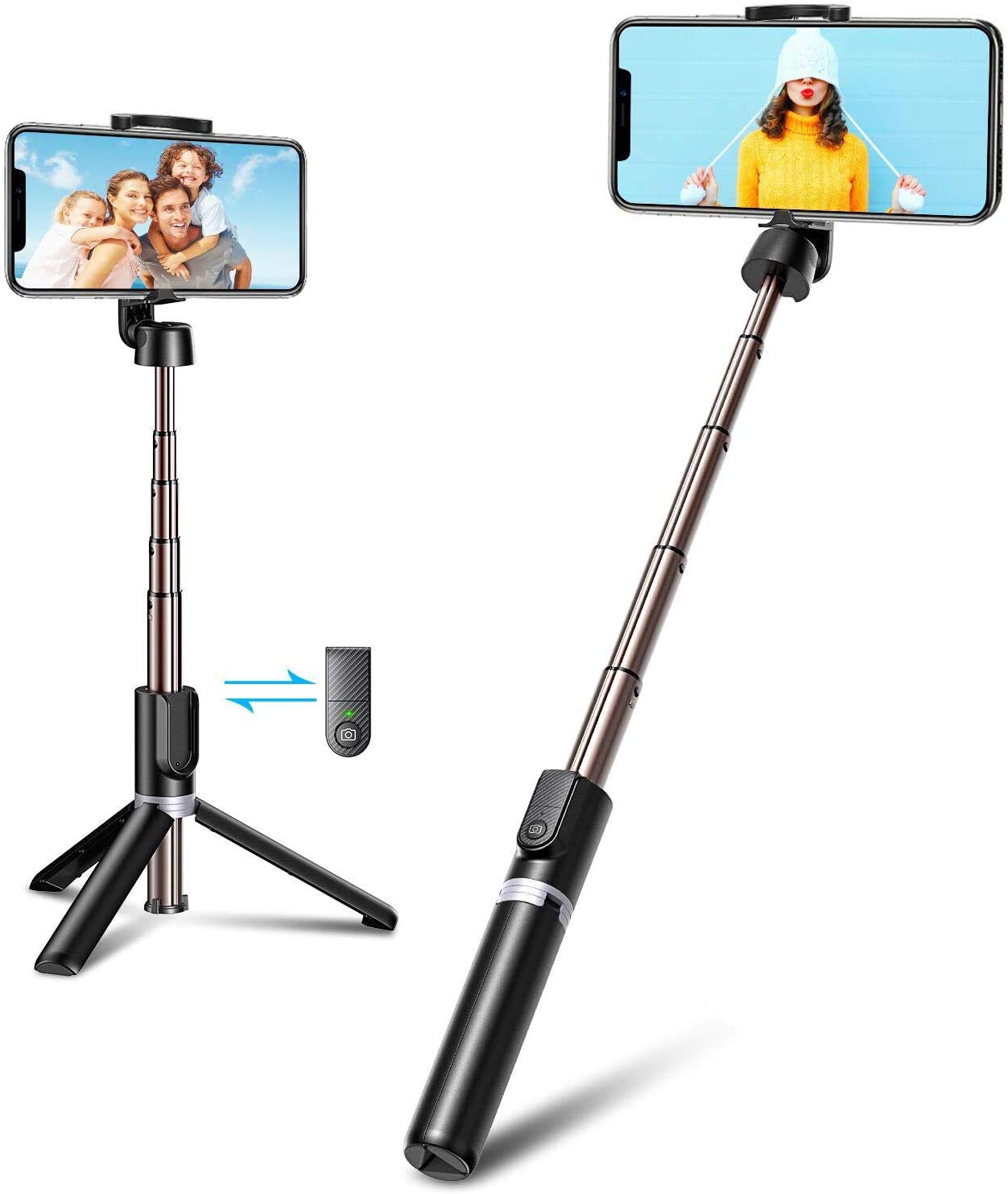 Epaal EPLR1B Bluetooth Selfie Stick Tripod - Black
