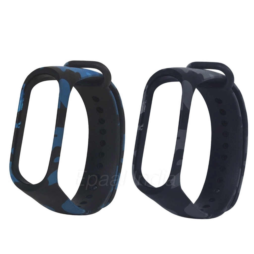 Epaal Mi Band 4 / Mi Band 3 - Camouflage Pattern Replacement Silicone Strap