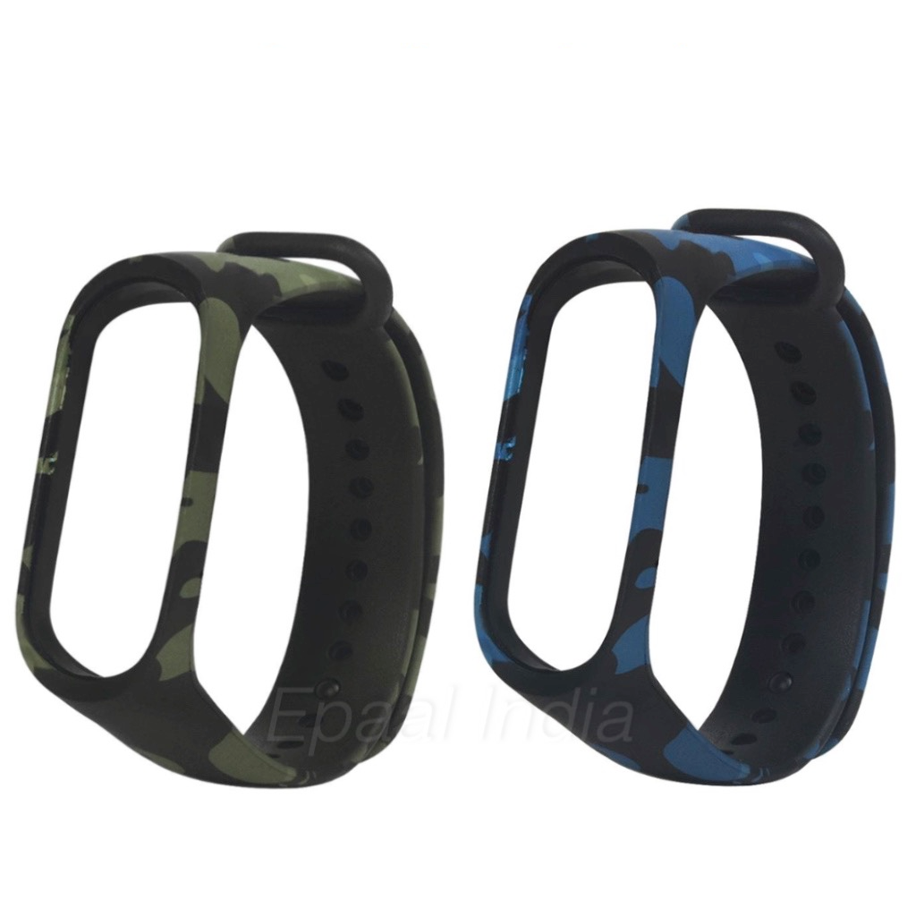 Epaal Mi Band 4 / Mi Band 3 - Camouflage Pattern Replacement Silicone Strap