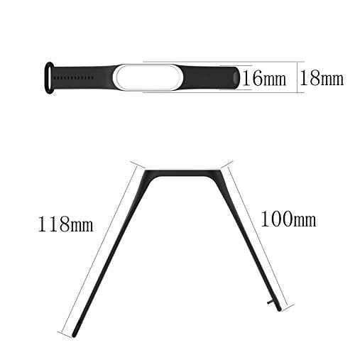 Epaal Mi Band 4 & Mi Band 3 Plain Color Silicone Replacement Strap