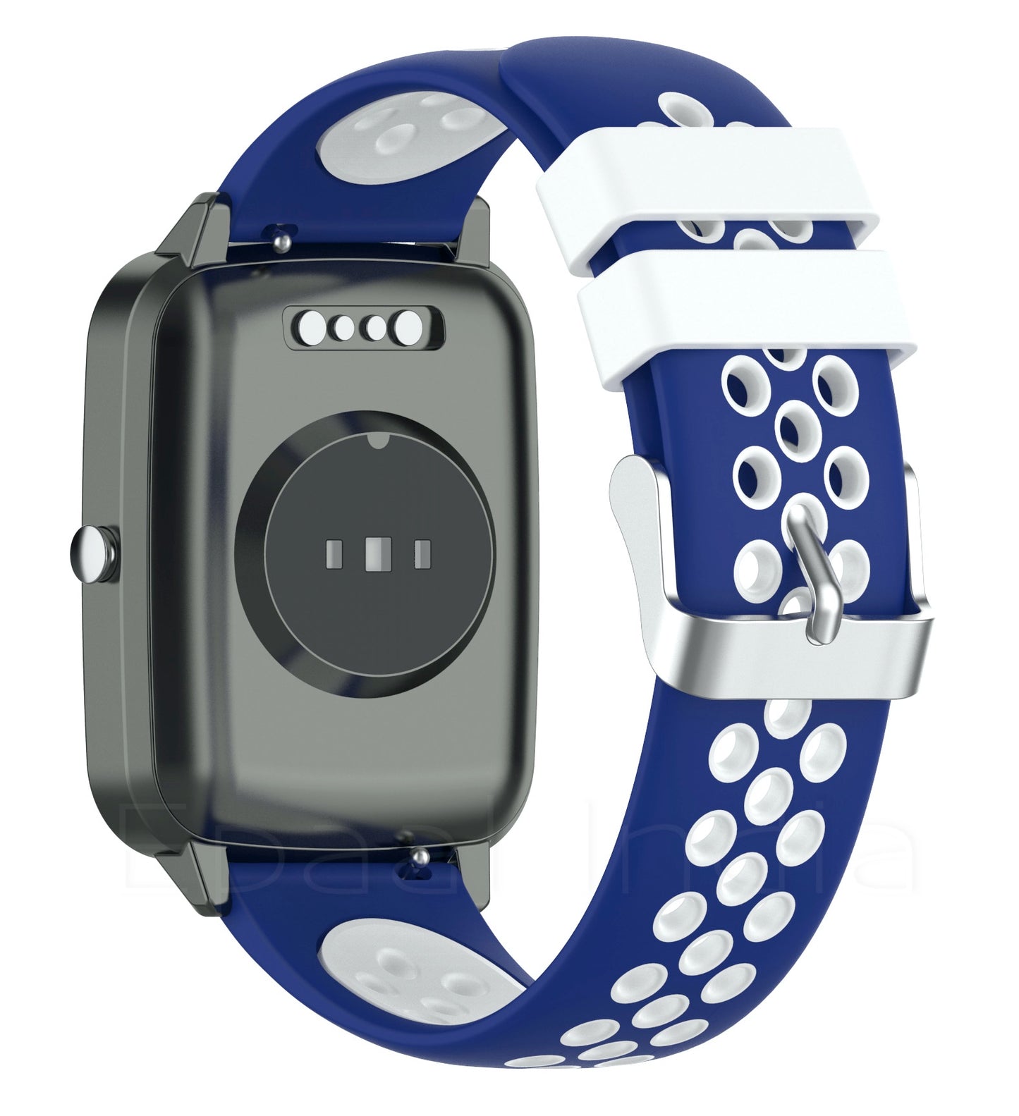 Epaal 19mm Universal Silicone Strap with Flat Metal Buckle for Noise ColorFit Pulse, Noise ColorFit Pro 2/Oxy, Boat Storm, Realme Watch