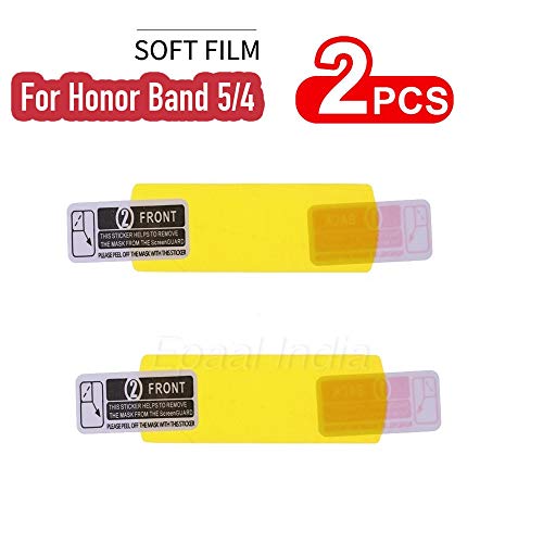 Epaal Soft TPU Flexible Screen Protector for Honor Band 5 / Band 4 (Transparent) - Pack of 2