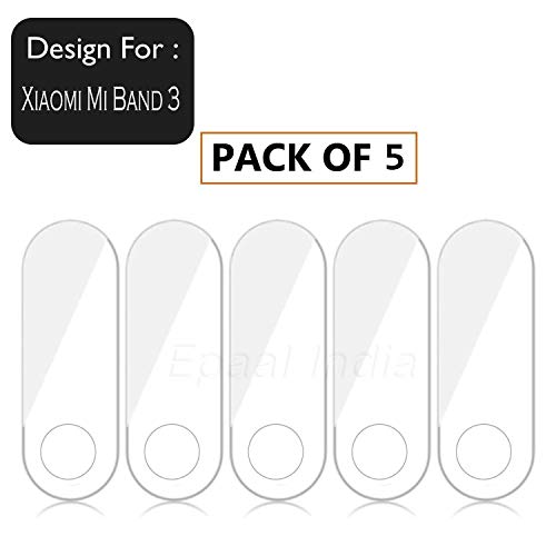 Soft TPU Flexible Screen Protector for Xiaomi Mi Band 3 (Transparent) - Pack of 5