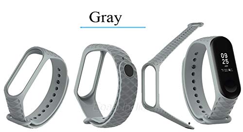 Epaal Mi Band 4 / Mi Band 3 - 3D Knurling Diamond Textured Replacement Strap