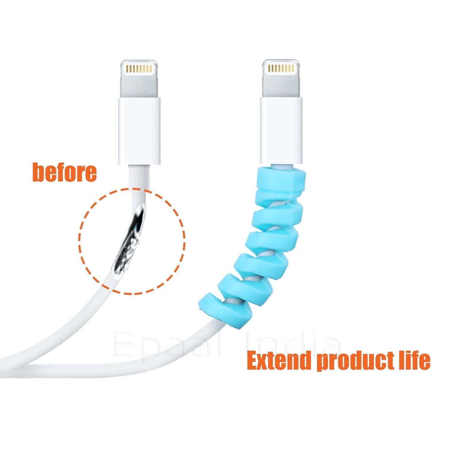 [Clearance] Spiral Charger Cable Protector Data Cable Saver Charging Cord Protective Cable Cover Headphone MacBook Laptop Earphone Cell Phone