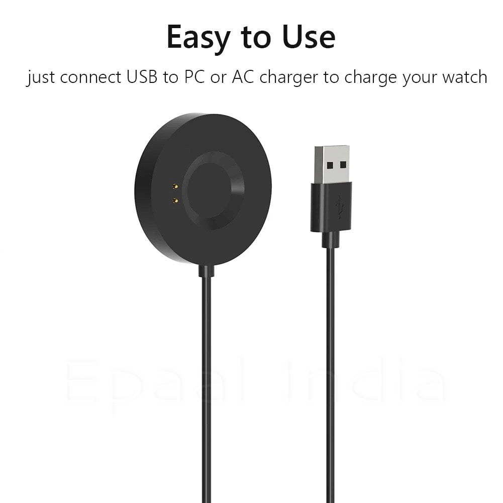 Epaal Magnetic USB Dock Charger Cable for Realme Watch S PRO Only - RMA186 (1 Meter Long)