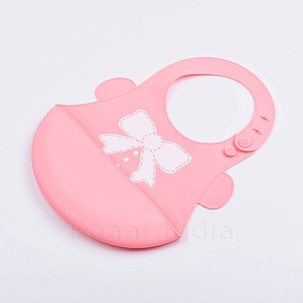 Waterproof Silicone Bib for Feeding Infants and Toddlers (6M to 5 Yr) Easily Wipes Clean! Comfortable Soft Baby Bibs Keep Stains Off!