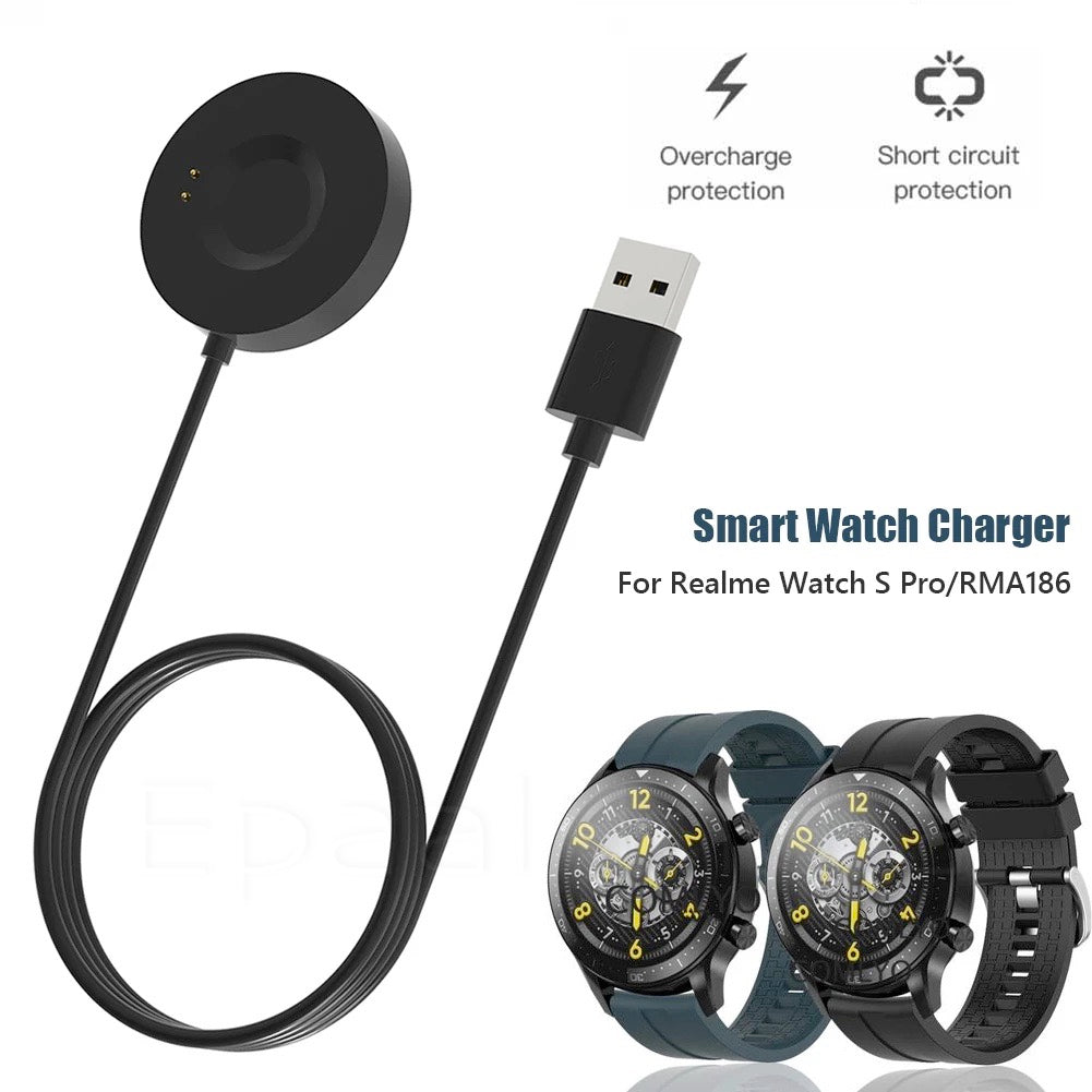 Epaal Magnetic USB Dock Charger Cable for Realme Watch S PRO Only - RMA186 (1 Meter Long)