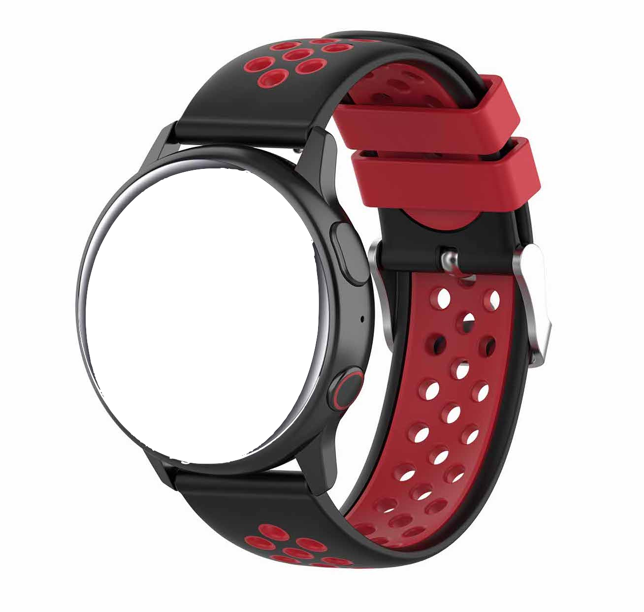 Epaal 19mm Universal Silicone Strap with Flat Metal Buckle for Noise ColorFit Pulse, Noise ColorFit Pro 2/Oxy, Boat Storm, Realme Watch