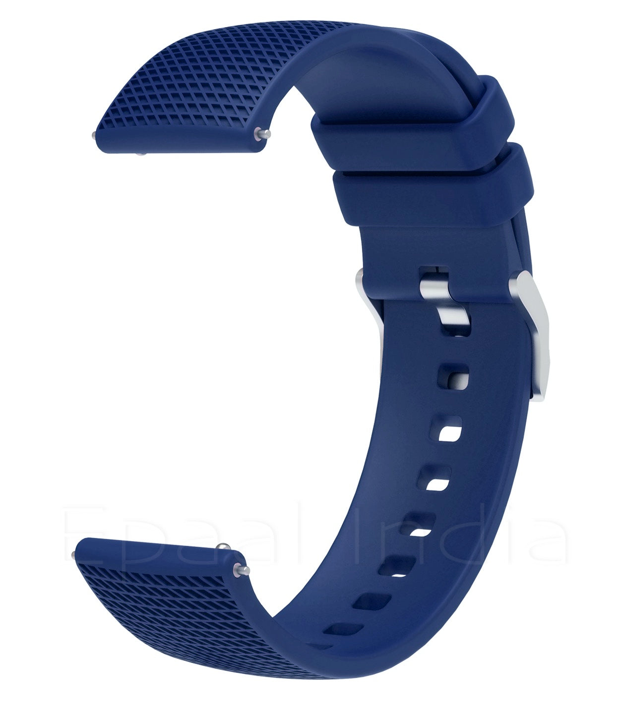 Epaal 19mm Universal Silicone Strap with Dash Texture Metal Buckle for Noise ColorFit Pulse, Noise ColorFit Pro 2/Oxy, Boat Storm, Realme Watch