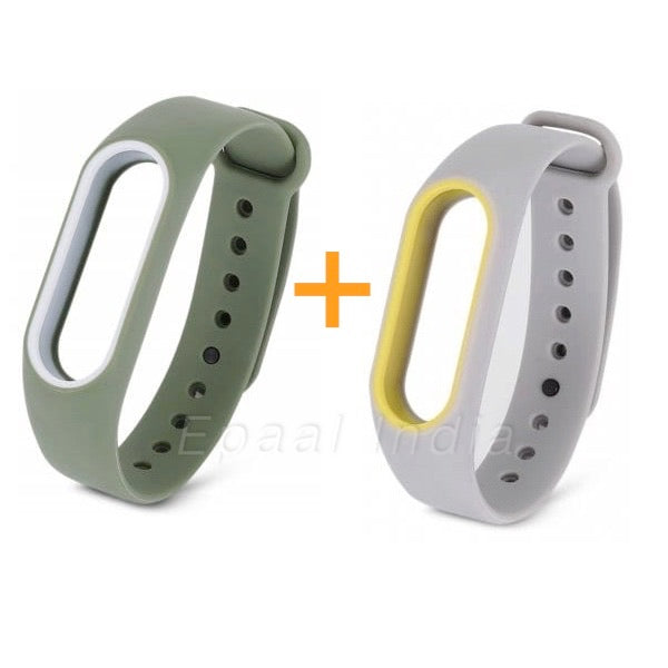 Epaal® Xiaomi Mi Band 2 & Mi HRX Band Dual Color Straps