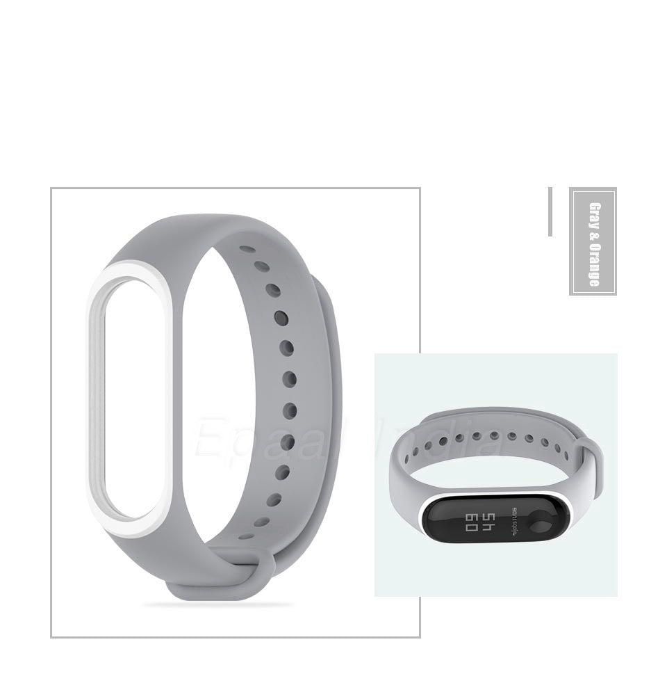 Mi Band 3 / Mi Band 4 - Dual Color Silicone Replacement Strap