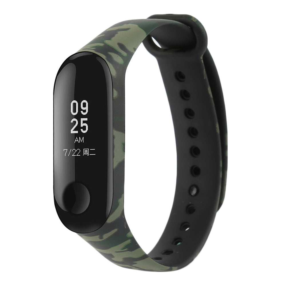 Epaal Mi Band 4 / Mi Band 3 - Camouflage Pattern Replacement Silicone Strap