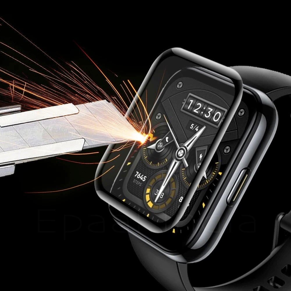 Epaal 3D Protective Screen Guard Protector Film for Realme Watch 2, PMMA+PU Edge to Edge Screen Protection (Pack of 1)