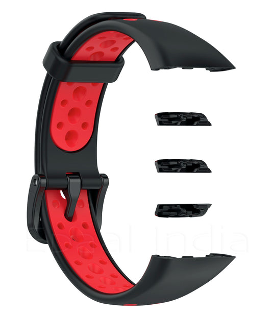 [Clearance] Regular Buckle Breathable Sports Silicone Strap For Honor Band 6 / Huawei Band 6
