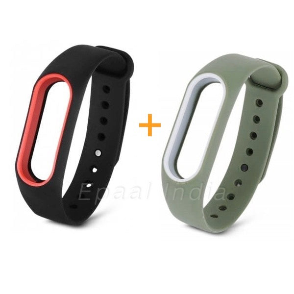 Epaal® Xiaomi Mi Band 2 & Mi HRX Band Dual Color Straps