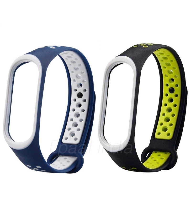 Mi Band 4 / Mi Band 3 - Nike Style Sports Breathable Silicon Replacement Strap