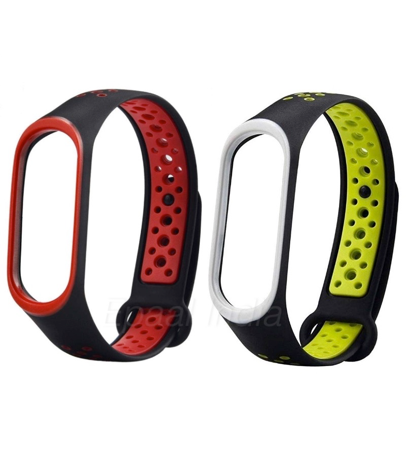 Mi Band 4 / Mi Band 3 - Nike Style Sports Breathable Silicon Replacement Strap