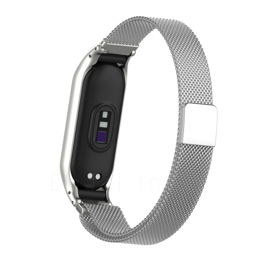 Epaal Snap-In Roller Stainless Steel Magnetic Mesh Strap for Mi Band 6 / Mi Band 5 / Mi Band 4 / Mi Band 3