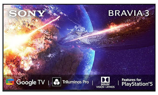 Sony BRAVIA 3 Series 139 cm (55 inches) 4K Ultra HD AI Smart LED Google TV K-55S30B