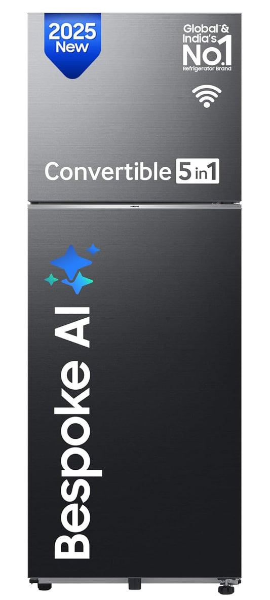 Samsung 330 L, 3 Star, Convertible 5-in-1, Bespoke AI Refrigerator