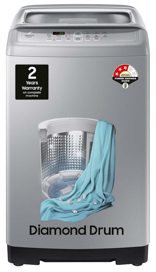 Samsung 7 kg, Fully-Automatic Top Load Washing Machine with Diamond Drum (WA70A4002GS/TL)