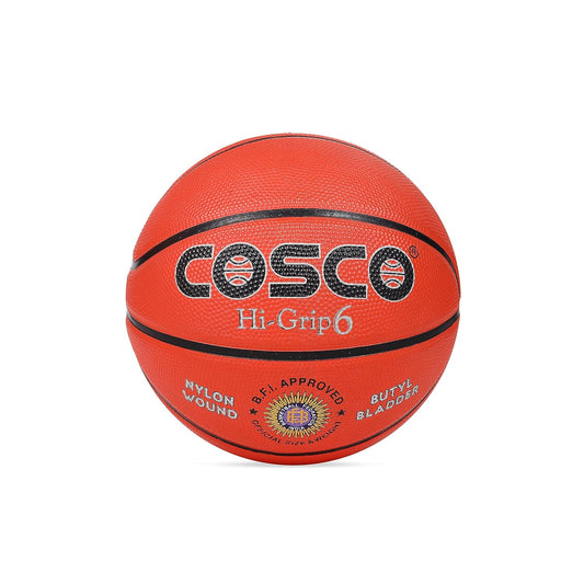 Cosco Hi-Grip Basket Balls, Size 6 (Orange)