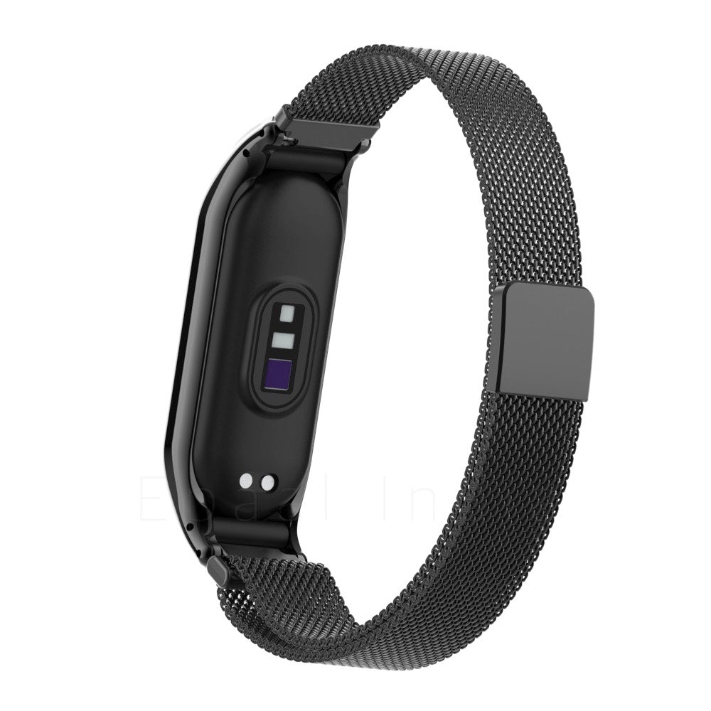 Epaal Snap-In Roller Stainless Steel Magnetic Mesh Strap for Mi Band 6 / Mi Band 5 / Mi Band 4 / Mi Band 3