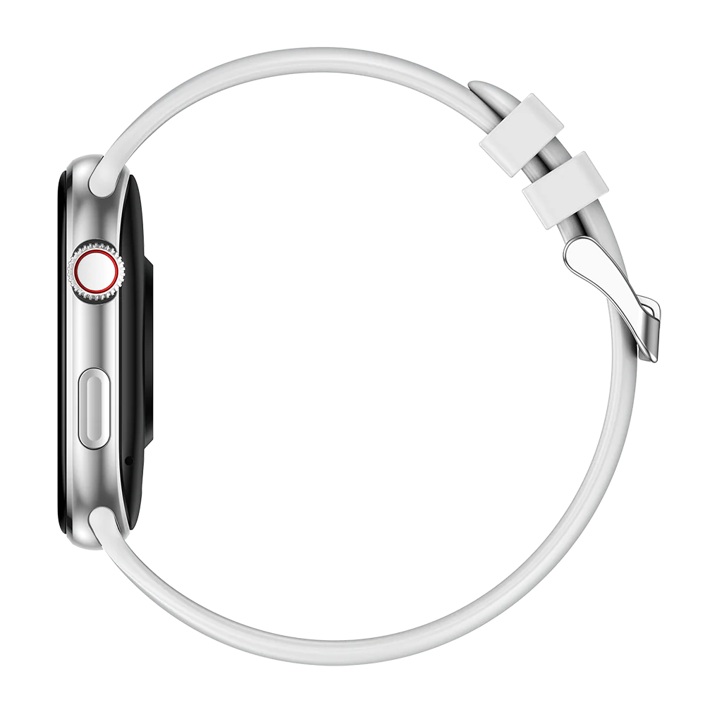Fire-Boltt Brillia 51.3mm (2.04 inch) Largest AMOLED Display,Bluetooth Calling AI Assistant Smartwatch  (Silver Strap, Free Size)